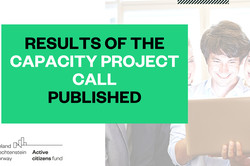 Results of the first Capacity project call