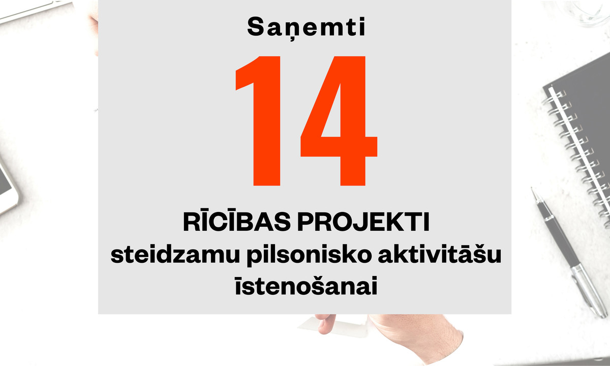 Rīcības projekti: Saņemti 14 Rīcības projektu pieteikumi