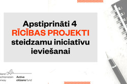 Rīcības projekti: Apstiprināti 4 rīcības projekti