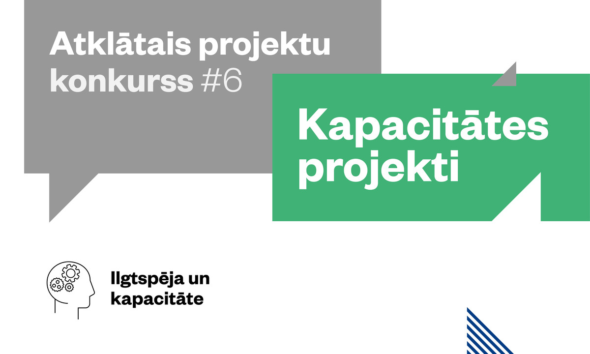 Kapacitātes projekti: Atvērta projektu pieteikumu pieņemšana Kapacitātes projektu konkursā nr.2