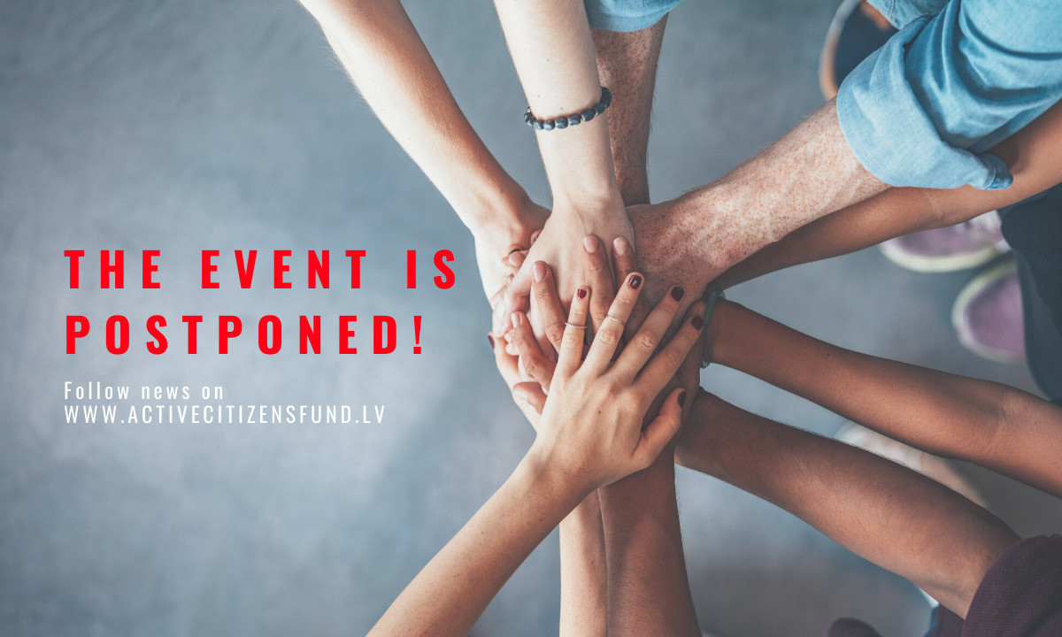 For health safety reasons, the Active Citizens Fund's Launch event is postponed