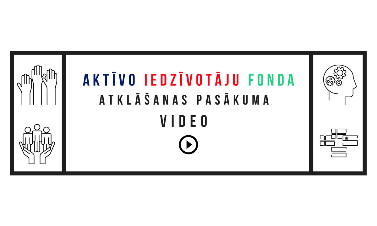 VIDEO: Aktīvo iedzīvotāju fonda atklāšana