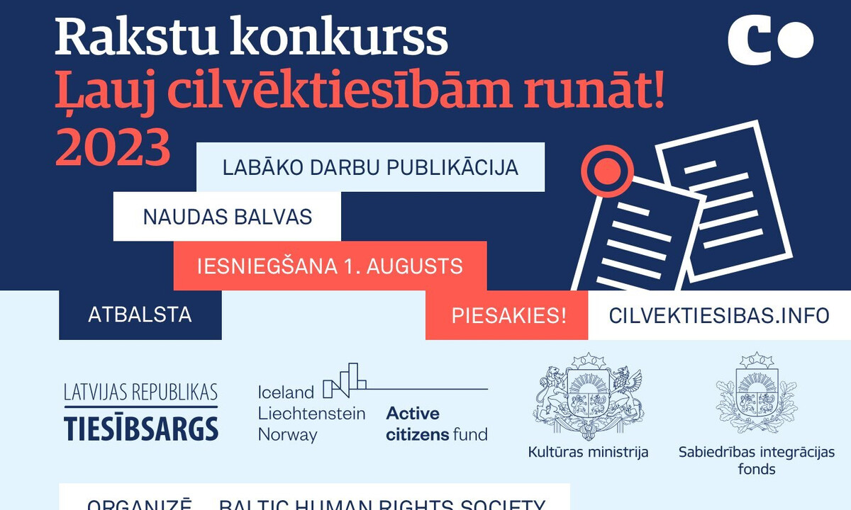 Baltic Human Rights Society izsludina otro rakstu konkursu 