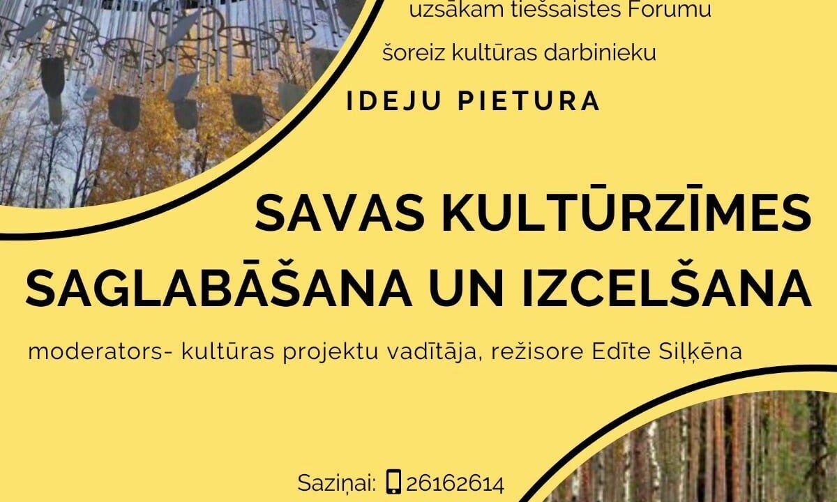 Tiešsaistes IEDZĪVOTĀJU FORUMS jeb brīvo mikrafons ar dažādām iedzīvotāju grupām un pieturvietām