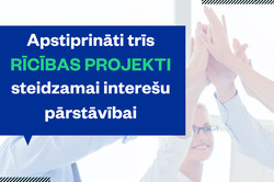 Rīcības projekti: Apstiprināti 3 rīcības projekti